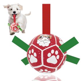 Interactive Dog Toys, Dog Soccer Ball With Straps, Dog Football, Dogs Balls For Small Size Dog Water Toy Indoor & Outdoor, Gift For Dogs (Pattern: A, size: 5inch)