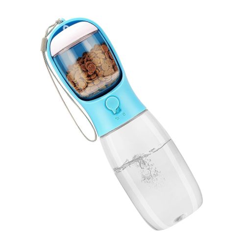 18.6OZ Portable Dog Water Bottle Pet Water Dispenser with Detachable Food Container Leak-Proof Lock Design for Dog Walking Traveling Hiking Outdoor Ac 18.6OZ Portable Dog Water Bottle Pet Water Dispenser with Detachable Food Container Leak-Proof Lock Design for Dog Walking Traveling Hiking Outdoor Ac