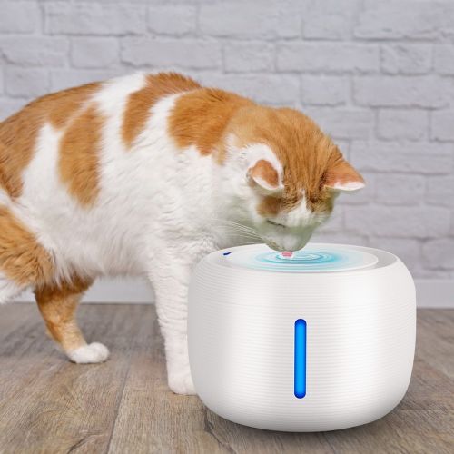 2.5L 84.54OZ Pet Water Fountain Smart Pet Drinking Fountain with LED Light 7 Pack Replaceable Filters Water Level Quiet Pump Dry-Run Protection Cat Do 2.5L 84.54OZ Pet Water Fountain Smart Pet Drinking Fountain with LED Light 7 Pack Replaceable Filters Water Level Quiet Pump Dry-Run Protection Cat Do